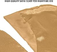 Vista 4 de Firstline Evolve Essentials - Pañuelo de satén con borde envolvente, color champán, 1 unidad (paquete de 1)