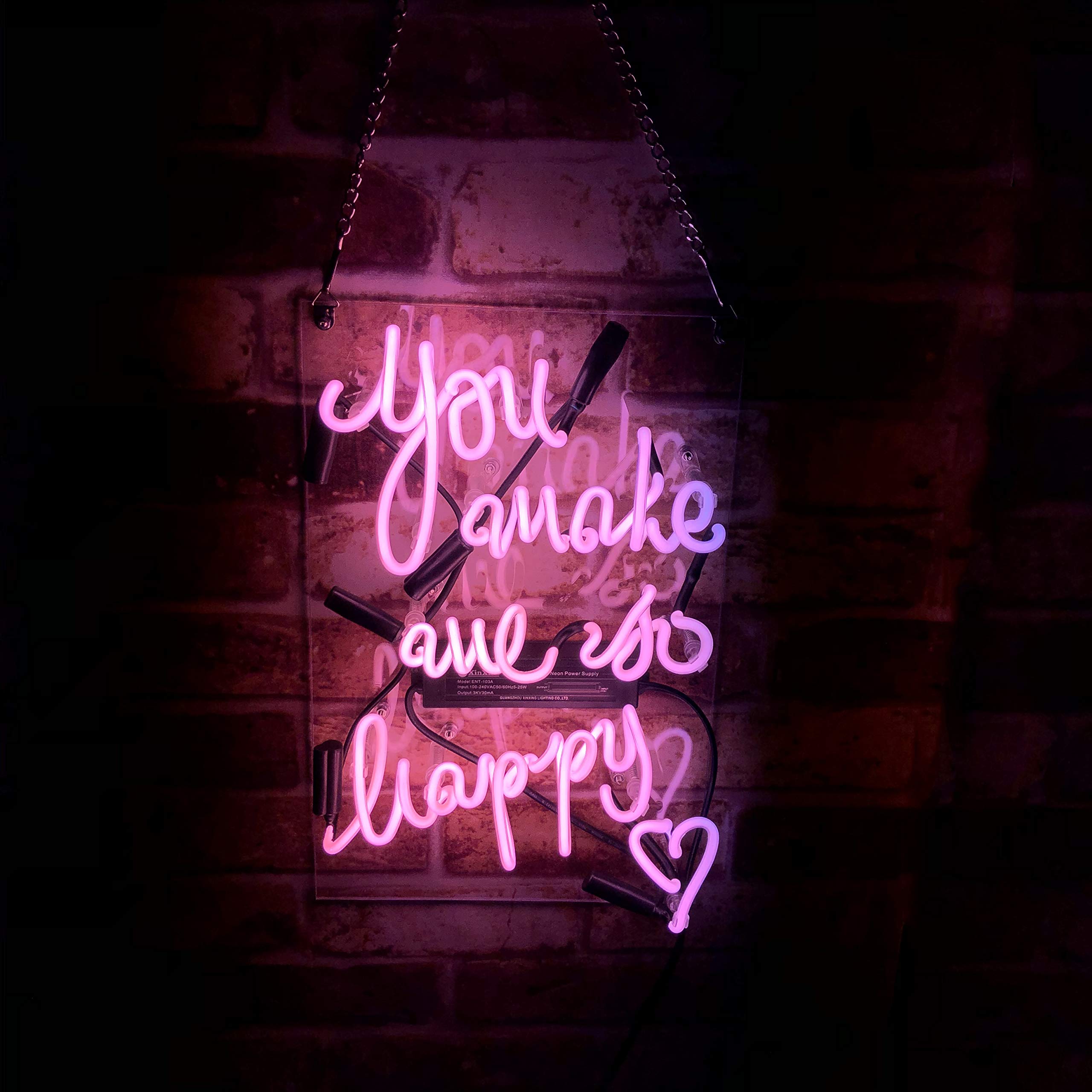 Amazon.co.jp: ネオンサイン『you make me so happy』NEON SIGN Amazon.co.jp: ネオンサイン『you make me so happy』NEON SIGN