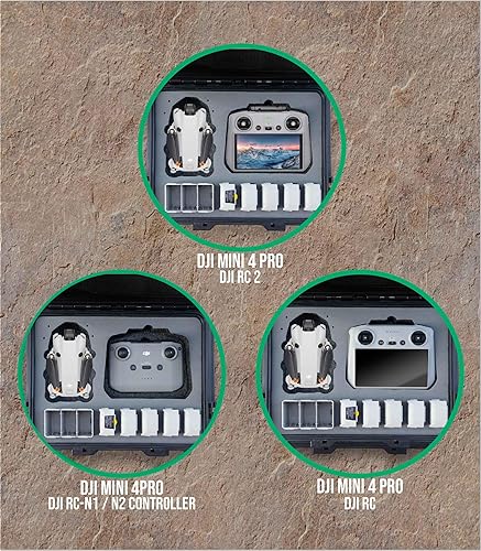 Miniatura 6 de INNVO Funda rígida impermeable para DJI Mini 4 Pro Fly More Combo RC 2  RC-N2, funda protectora resistente compatible con DJI Mini 4 PROMini 3 PRO,