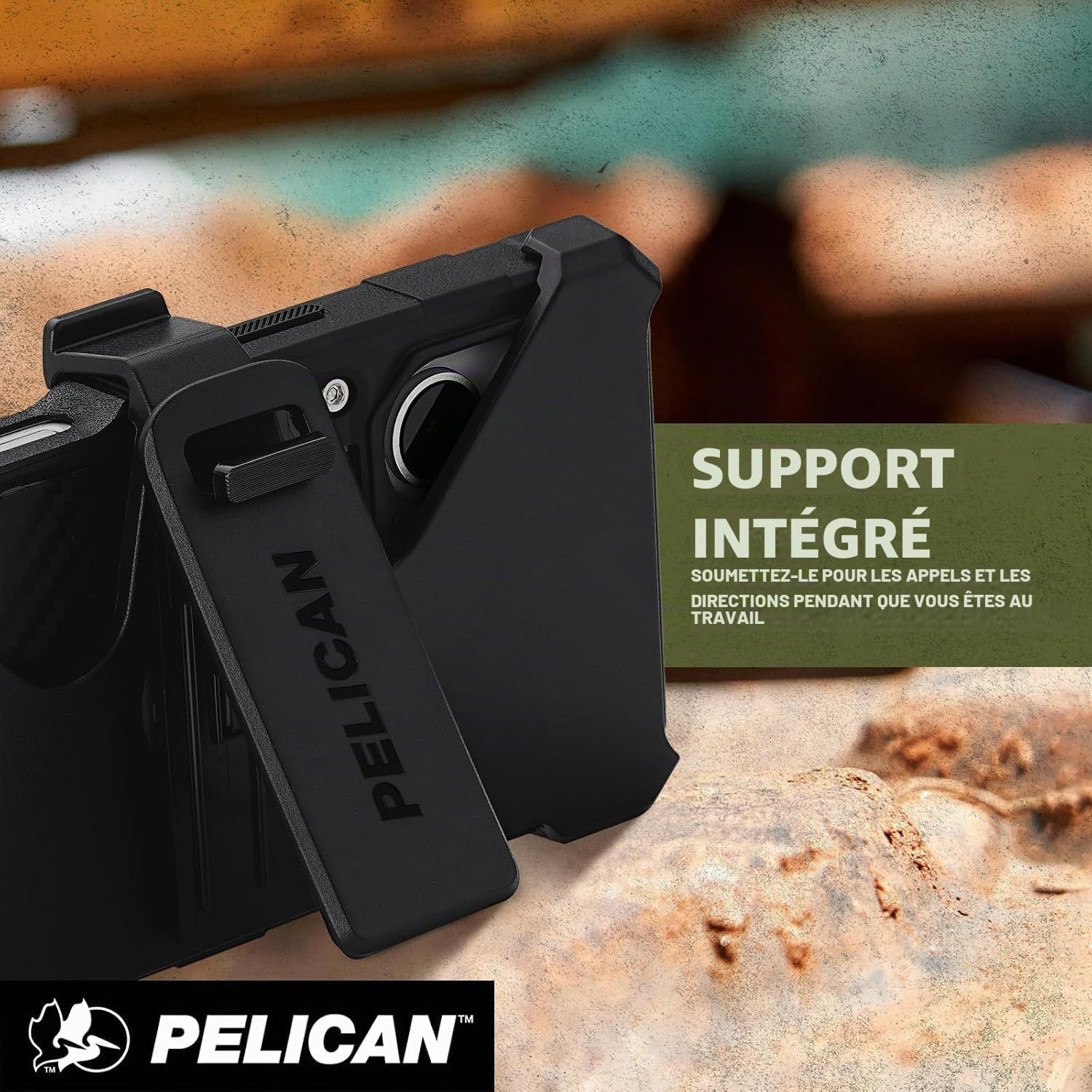 Pelican Shield Coque pour iPhone 17 Pro Max [Compatible avec MagSafe] Coque de téléphone Robuste avec Protection de qualité Militaire Contre Les Chutes de 7,3 m – Coque de téléphone Robuste avec Clip