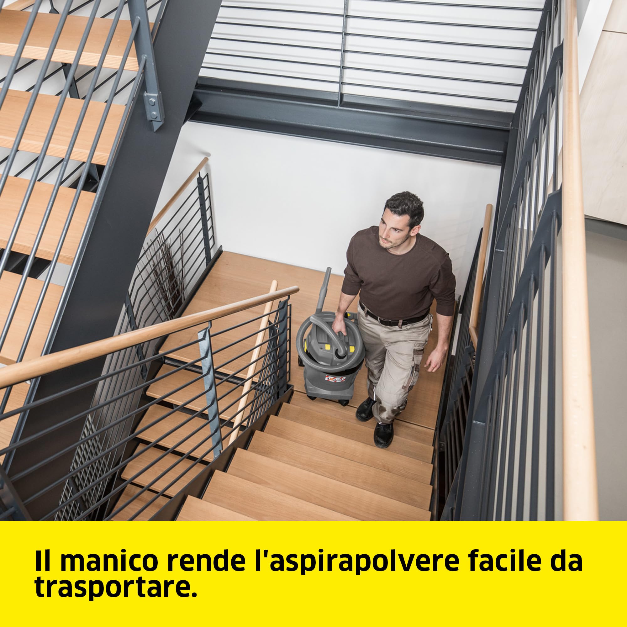 KÄRCHER aspiratore solidi-liquidi NT 22/1 Ap L, max. 1300 W, contenitore : 22 l, tubo di aspirazione: 1,9 m, ugello pavimento bagnato/asciutto (300 mm), bocchetta fessure