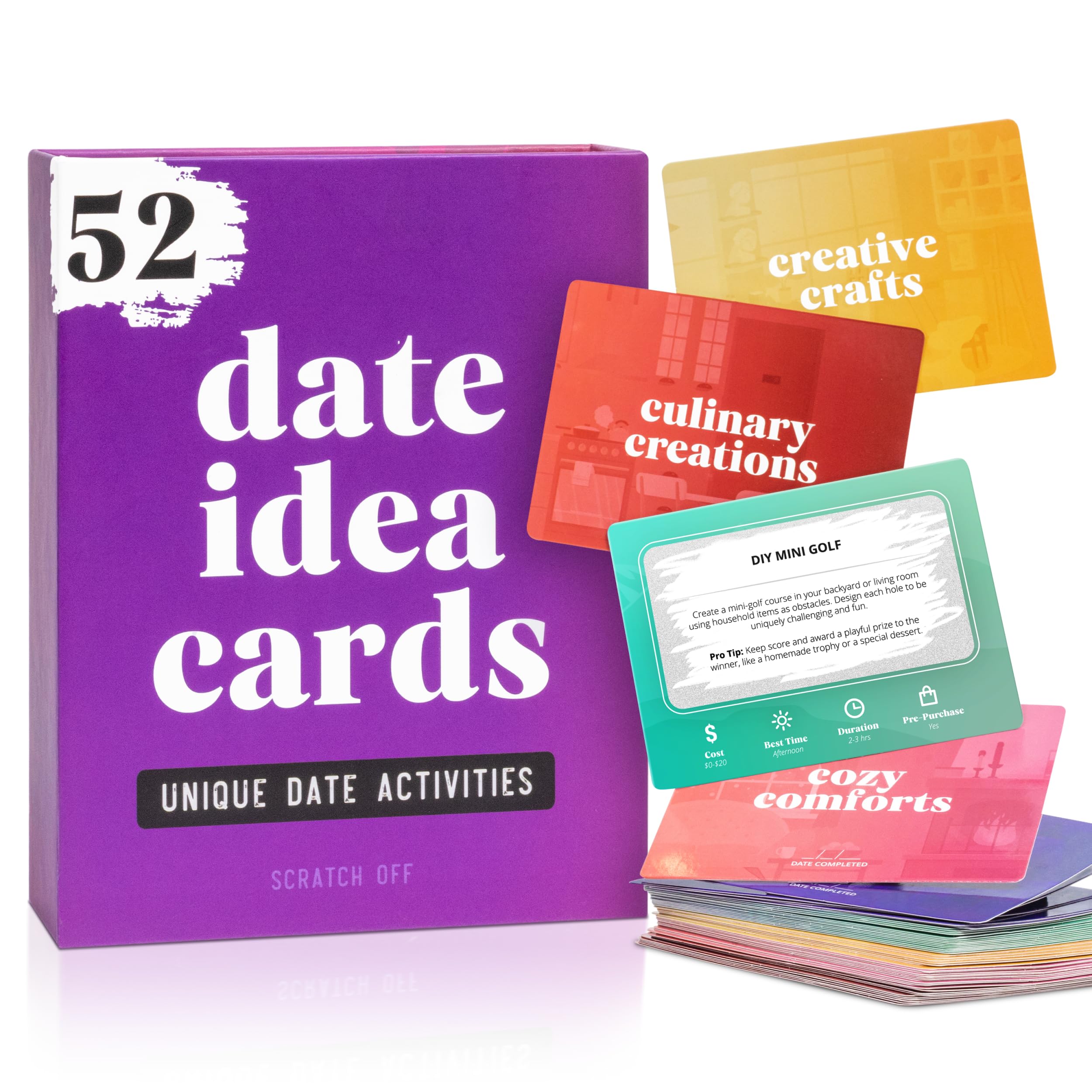 Prazoli 52 Unique Date Idea Cards