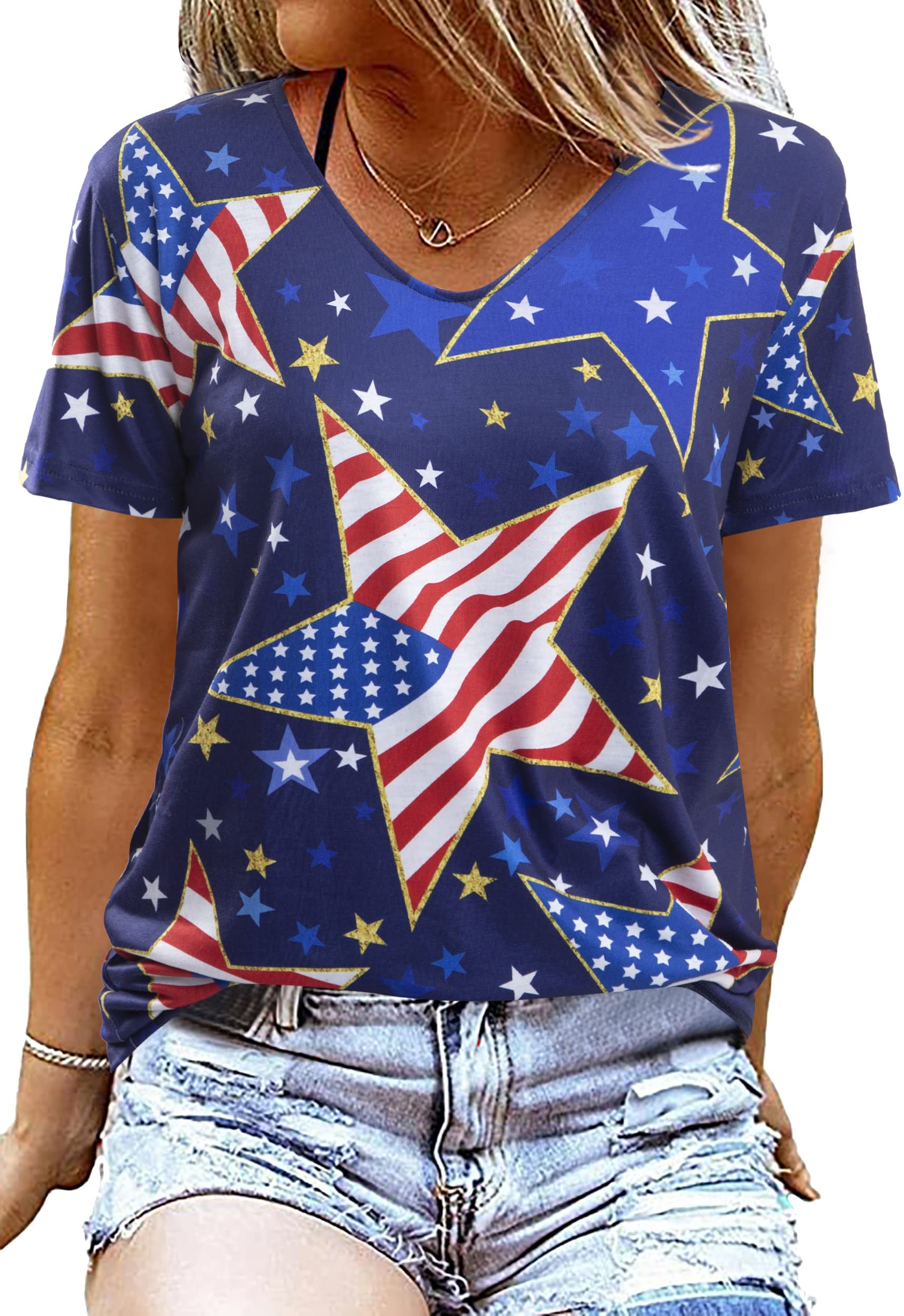 American Flag Graphic Tee