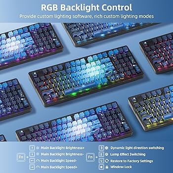 kokunon❣️ Amazon.com: ZORNHER ZH980 Wireless Mechanical Keyboard,95