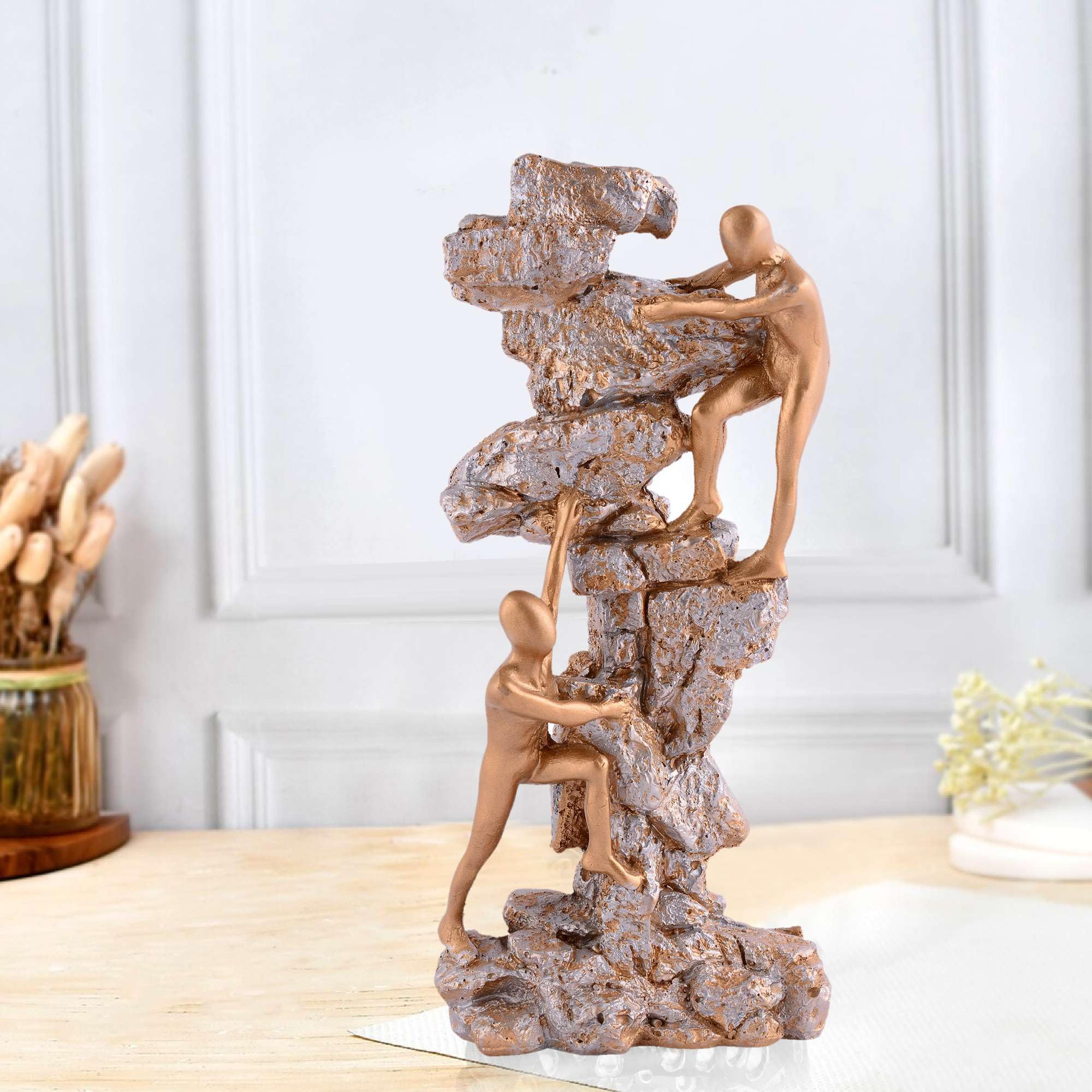 Buy Lakshmi Narayan Men Climb on wall Showpiece for Home Decor