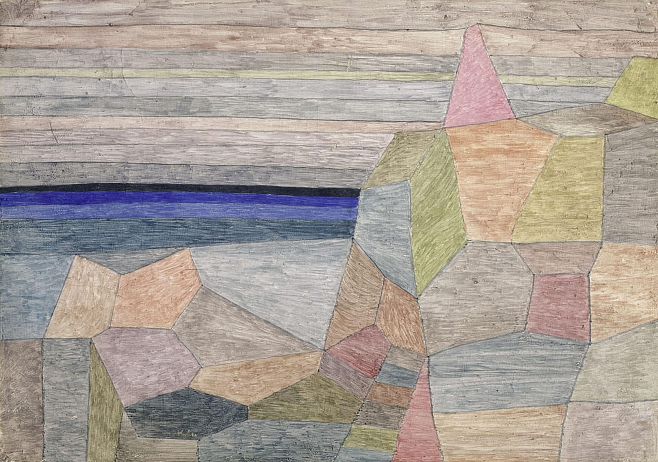 ARTXLXXBN Famous Art Print Poster Vintage Wall Art Promontory Ph by Paul Klee Canvas Art Poster for Home Decor 60x90cm