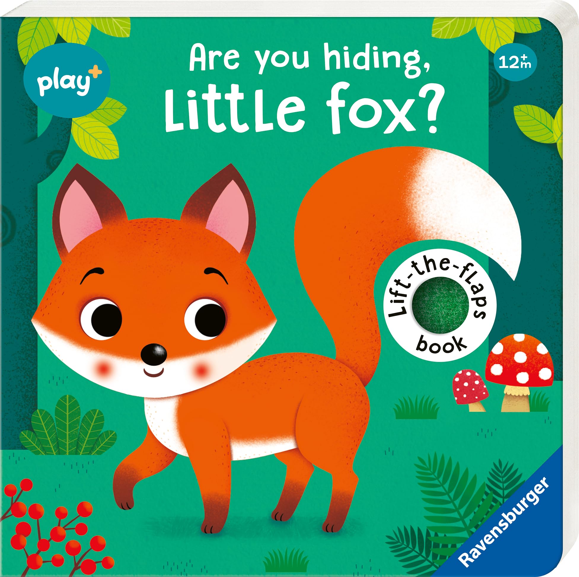 Ravensburger Play+ Are You Hiding, Little Fox - Infant and Baby Sensory Book - Toddler Activity and Developments - 12 Months+