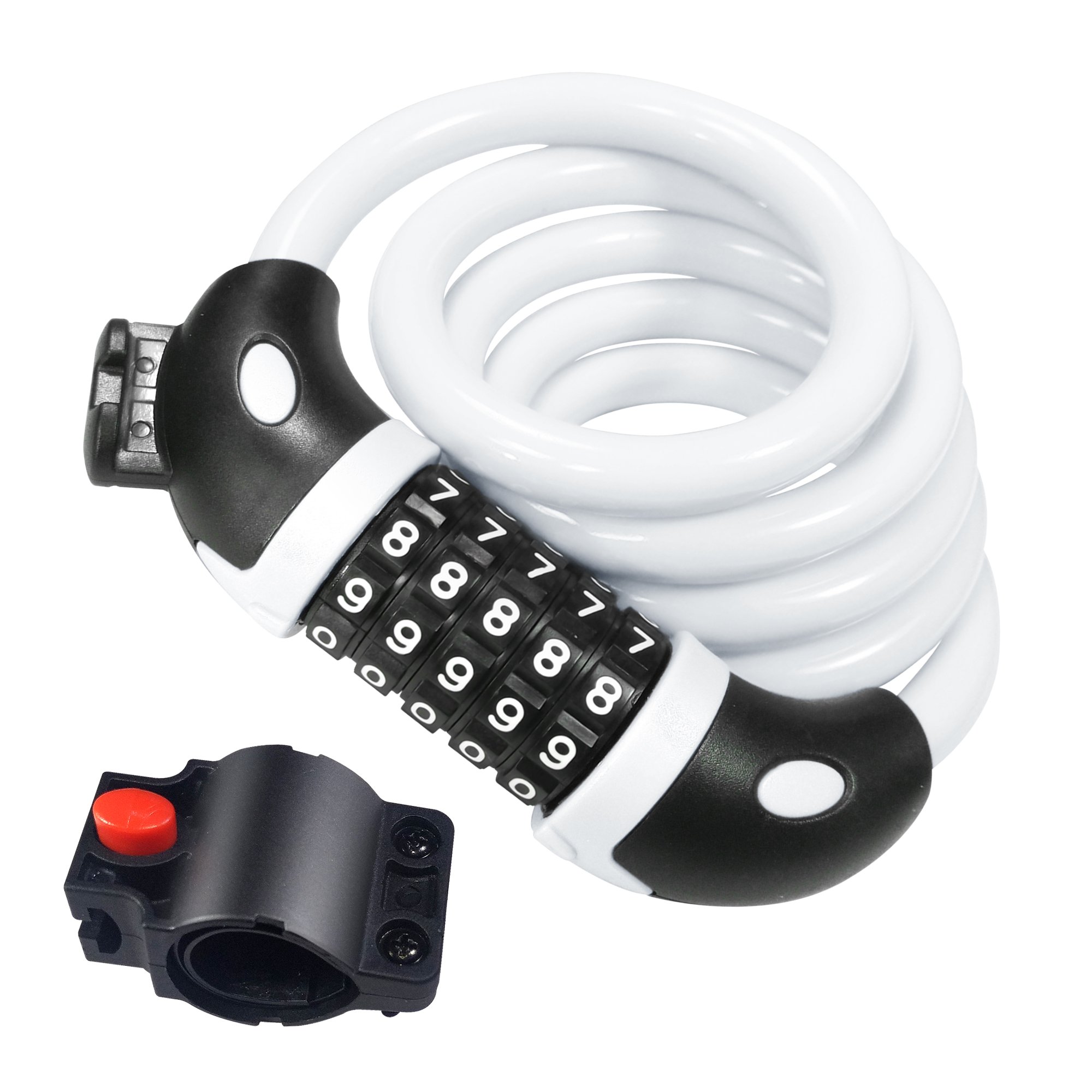 REHKITTZ Lucchetto per Bicicletta Lucchetto Bici Catena Bici 120cm/12mm Antifurto Combinazione Catena per Bicicletta MTB Monopattino Elettrico