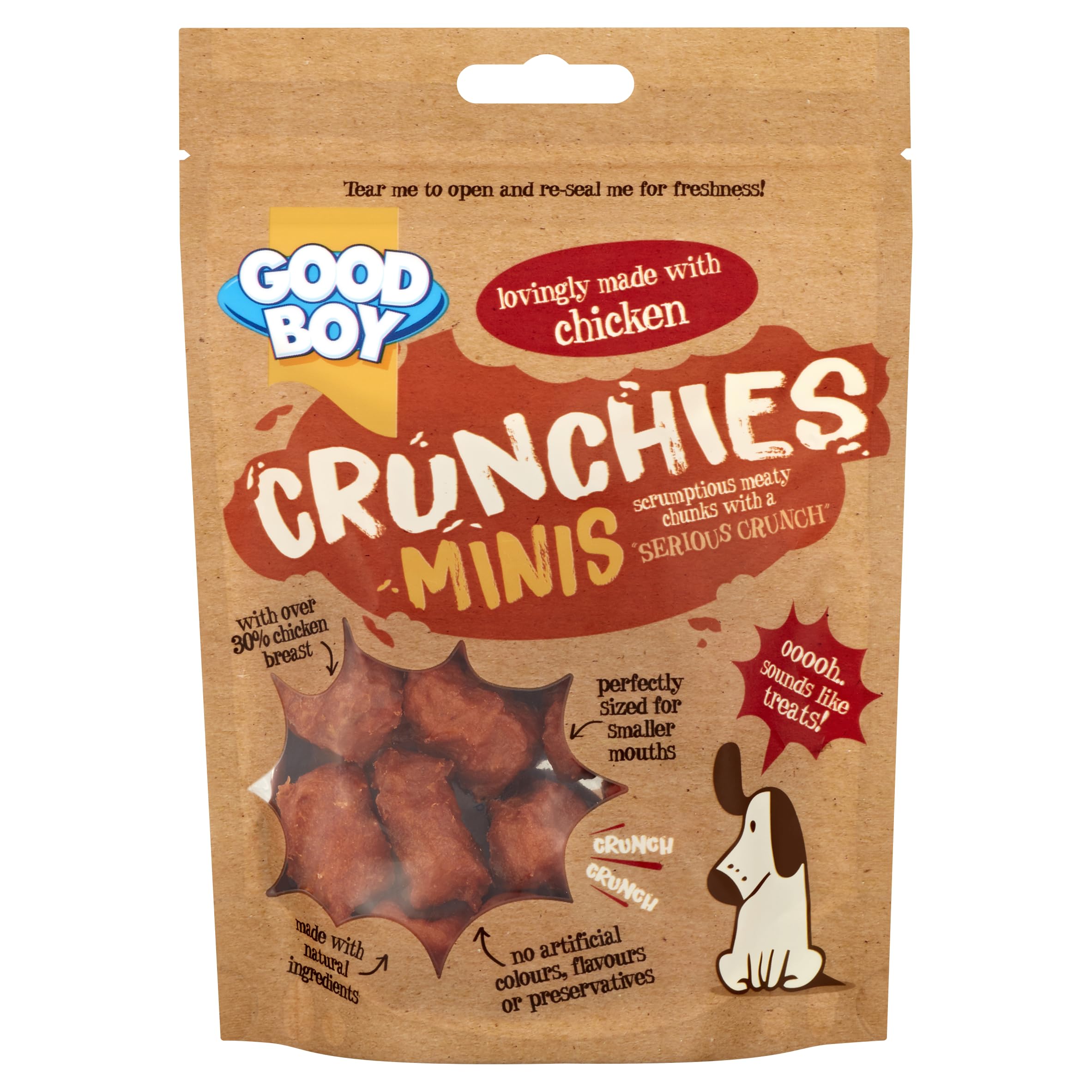 Armitage Goodboy Crunchies Mini Chicken Dog Treats, 60 g