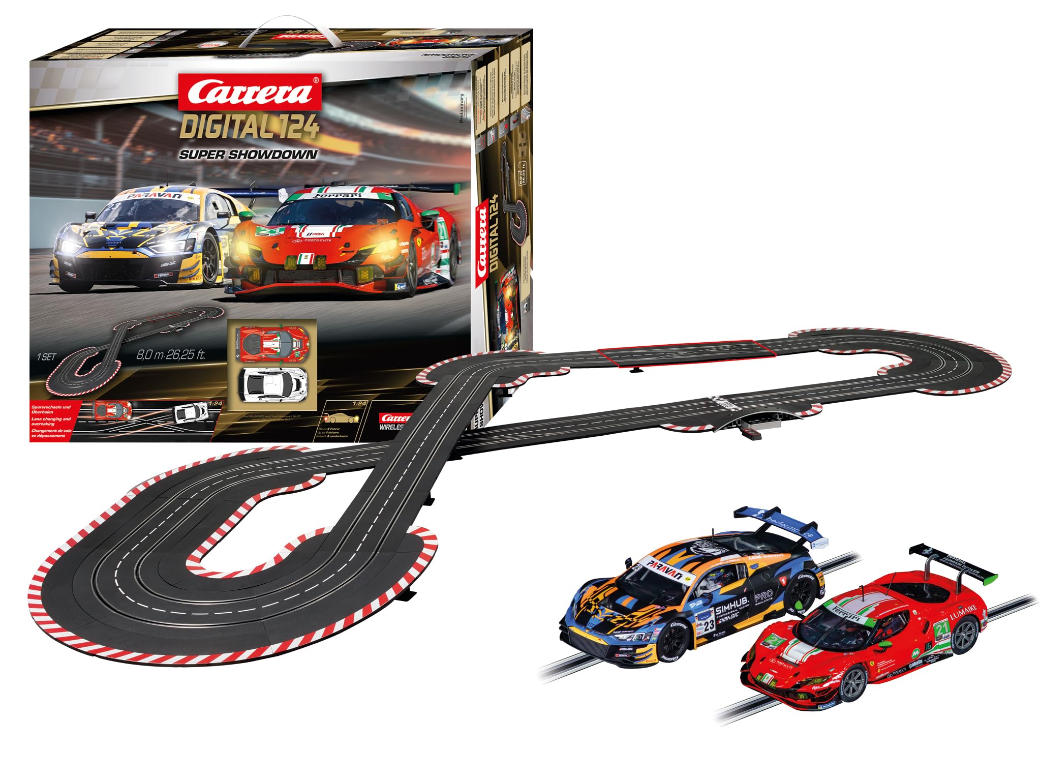 スポーツトイ・アクショントイ onedrop Cabal Gen2 Amazon.com: Carrera 23639 Digital 124 Super Showdown Slot Car Race
