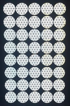 40 Oralite Reflective 1" V98 Dots Reflective Safety Tape Orafol V98 750+ Candelas Prismatic Circles
