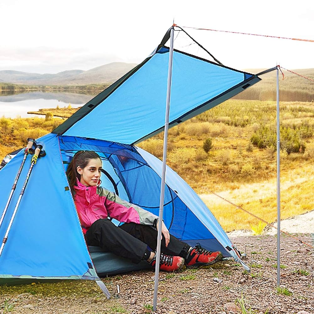 Amazon.co.jp: BISINNA 2人用 キャンプテント アウトドア 軽量