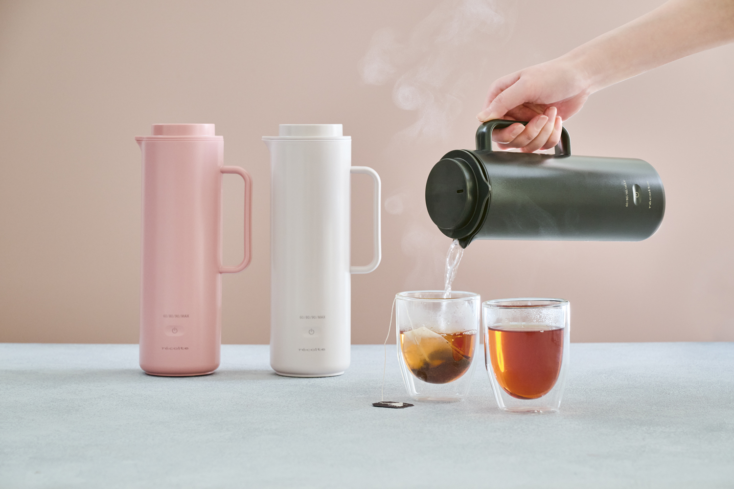 Amazon | recolte レコルト スマートケトル スリム 海外対応 電気