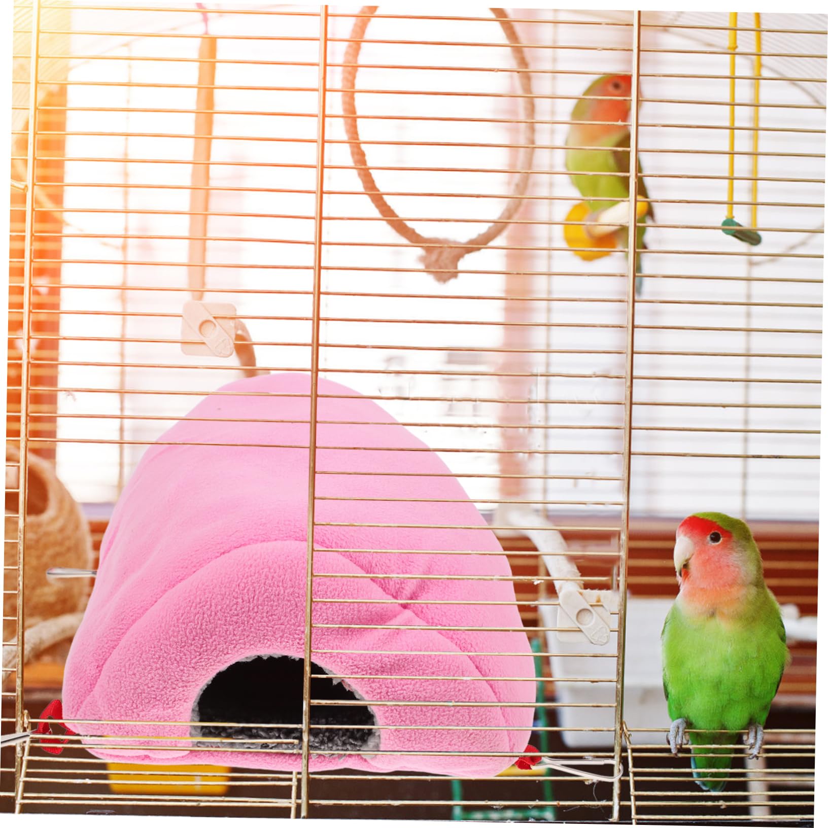minkissy Hamaca de Loro Caliente de 3 Piezas Colgante Loro cálido Cama de pájaro Loro Hamaca pájaro Dormir casa Loro Colgante Cama pájaro Dormir Hamaca pájaro casa pájaros Hamaca Invierno