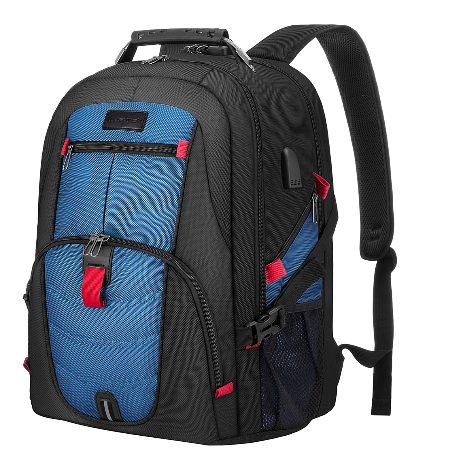 LOVEVOOK Travel Laptop Backpack Waterproof Anti Theft Backpack with Lock and USB Charging Port Large 17-17 3 Inch