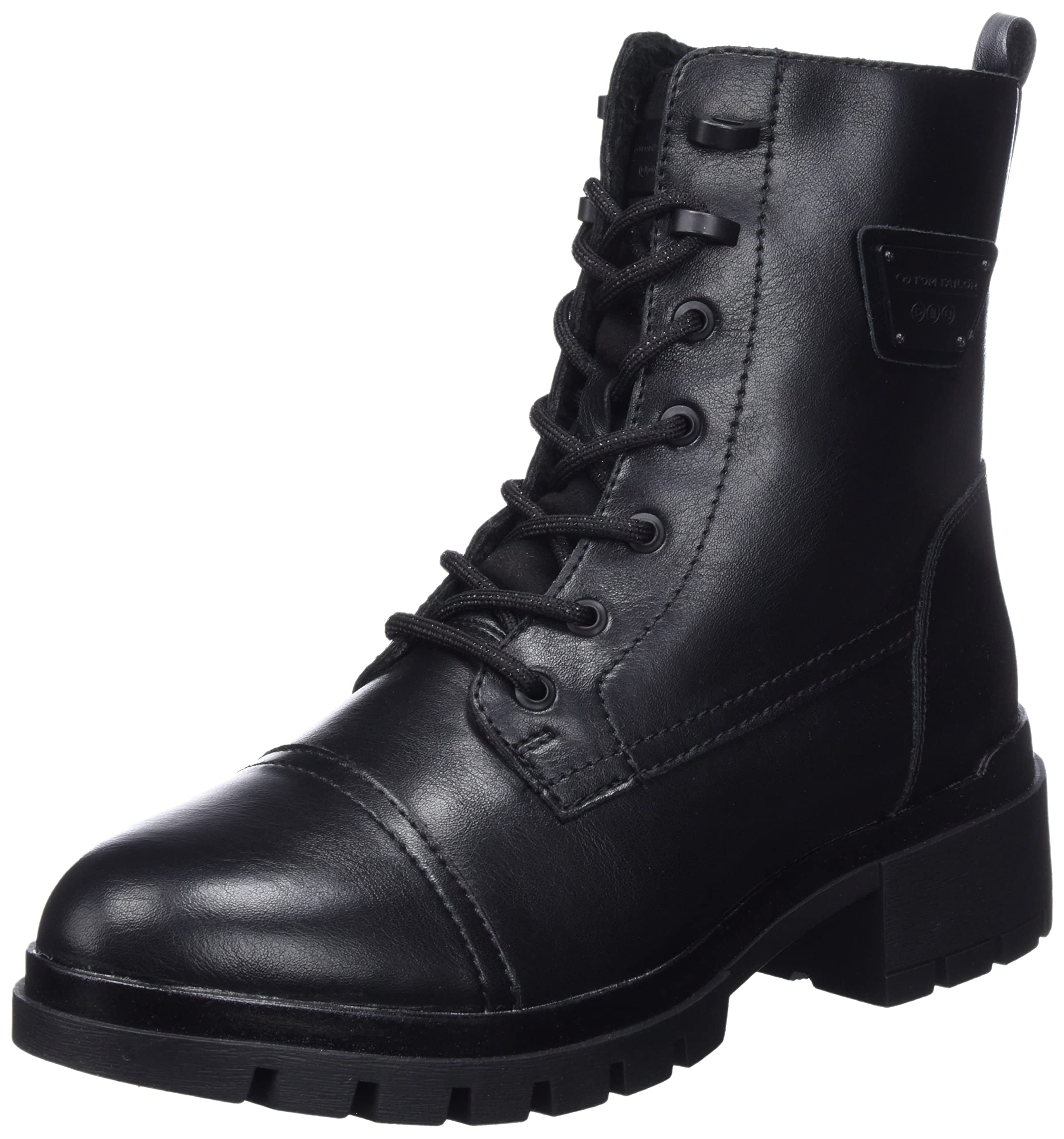 TOM TAILOR Women's 4294204 Half Length Boots, black, 6 UK