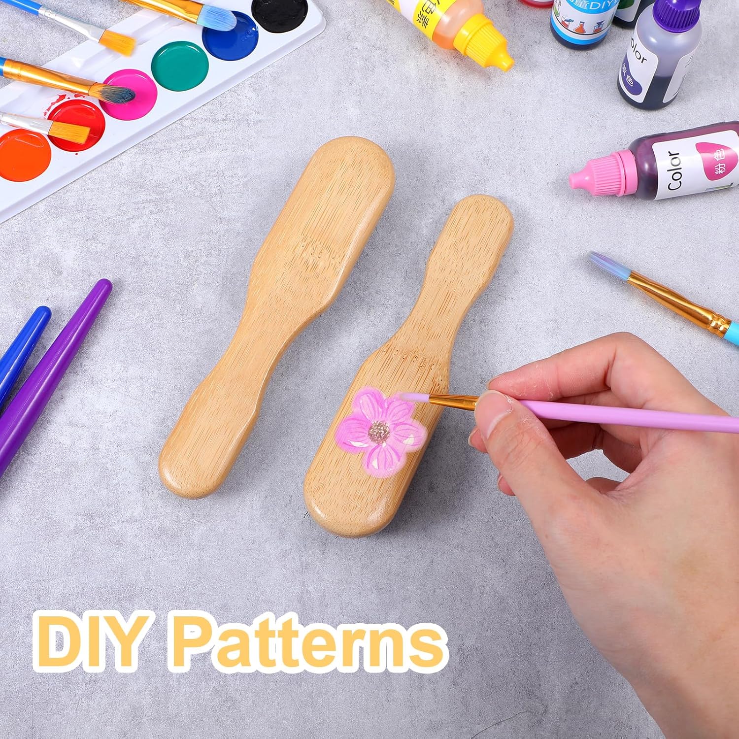 Kifmurase 20 Pack Boar Bristle Hair Brush Bulk, Natural 100% Soft Boar Bristle Hair Brush for Women and Men, Wooden Handle Brushes, Bulk Soft Bristles Brush for Thick Fine Hairs Smoothing Flyaways