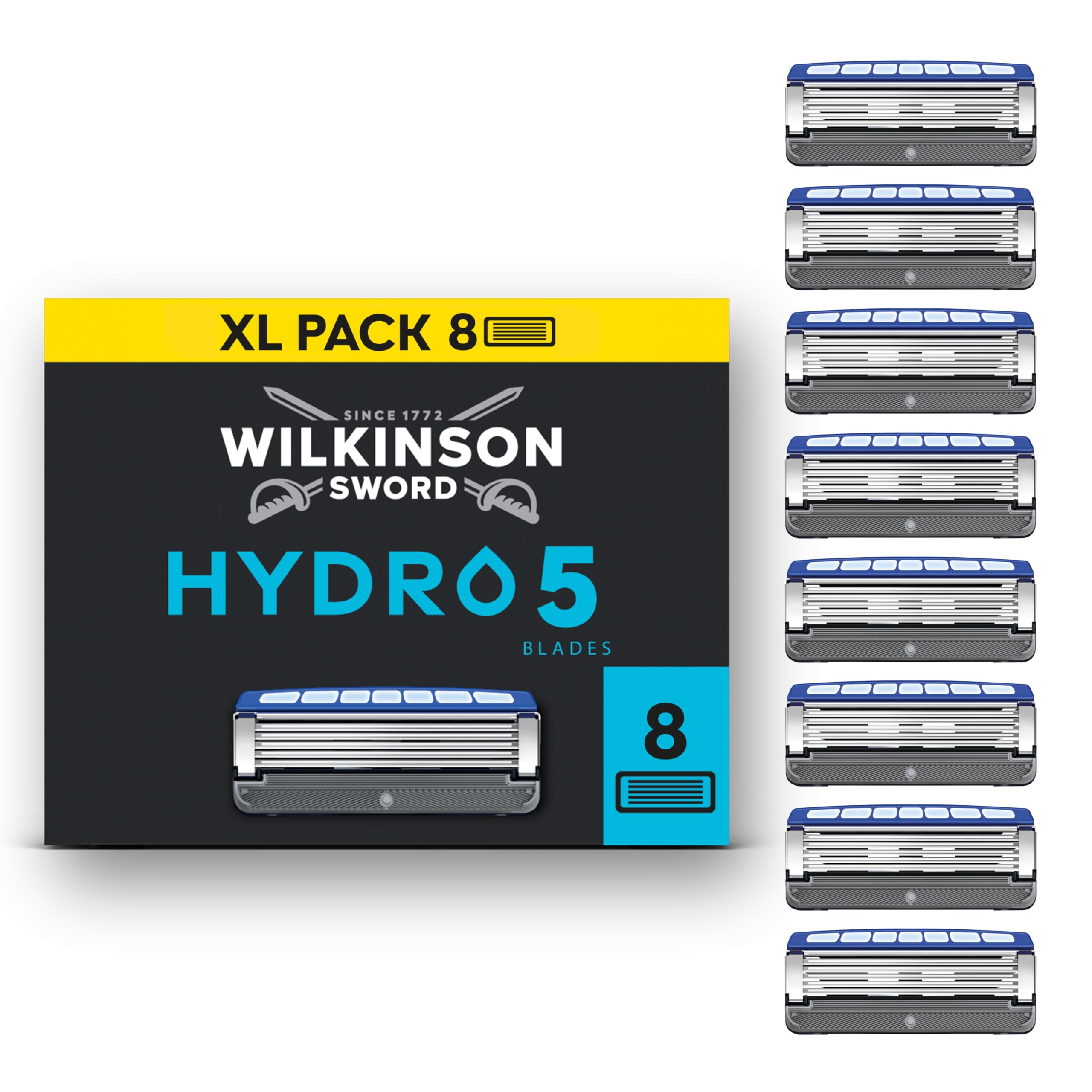 Wilkinson Sword Hydro 5 Men's Razor Blade Refills 8 Pack