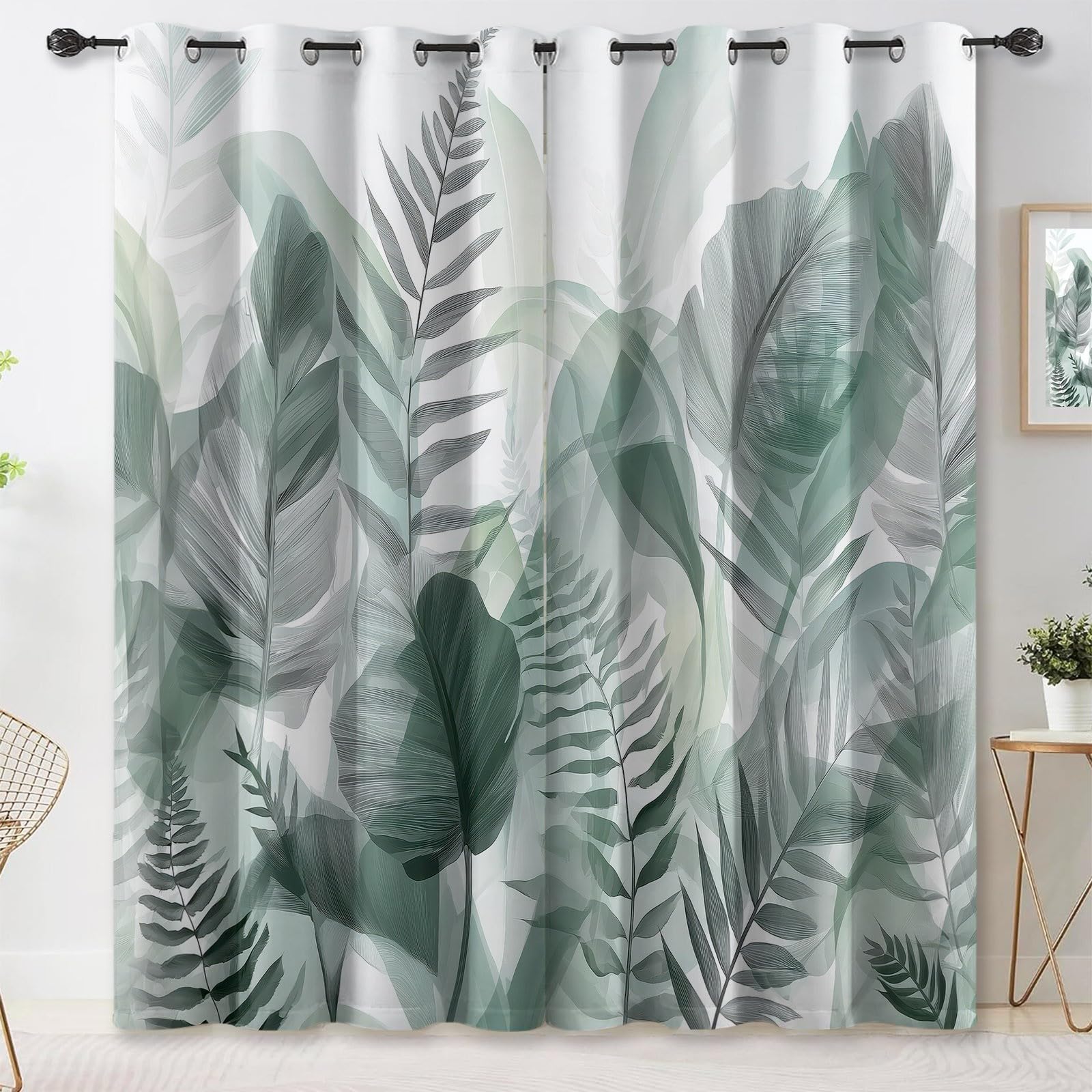 Rideaux chambre salon au style scandinave pour une ambiance nature