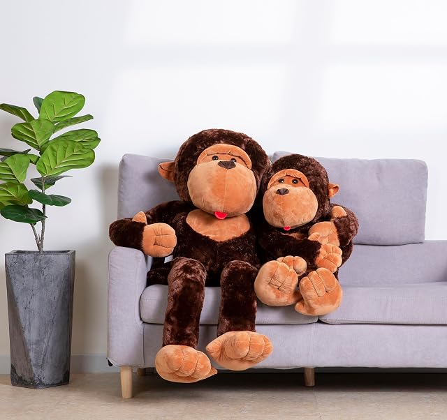 Foto 8 de 8 de YunNasi Mono Peluche Gigante Orangutan de Peluches Gigantes para Niñas y Niños 80 cm