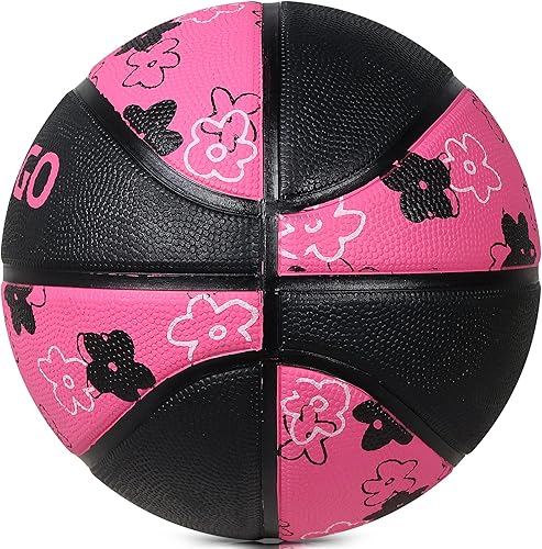 Miniatura 72 de Balón de baloncesto de goma oficial para interiores y exteriores, para hombres, tamaño 3/4/5/6/7 para niños, jóvenes, adolescentes, niños y niñas,