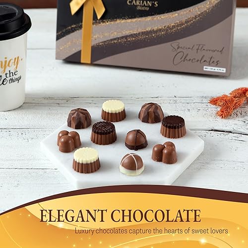 Miniatura 2 de CARIANS - Caja de trufas gourmet de chocolate, edición limitada de chocolate belga, regalo de chocolate, cesta de chocolate gourmet, surtido de