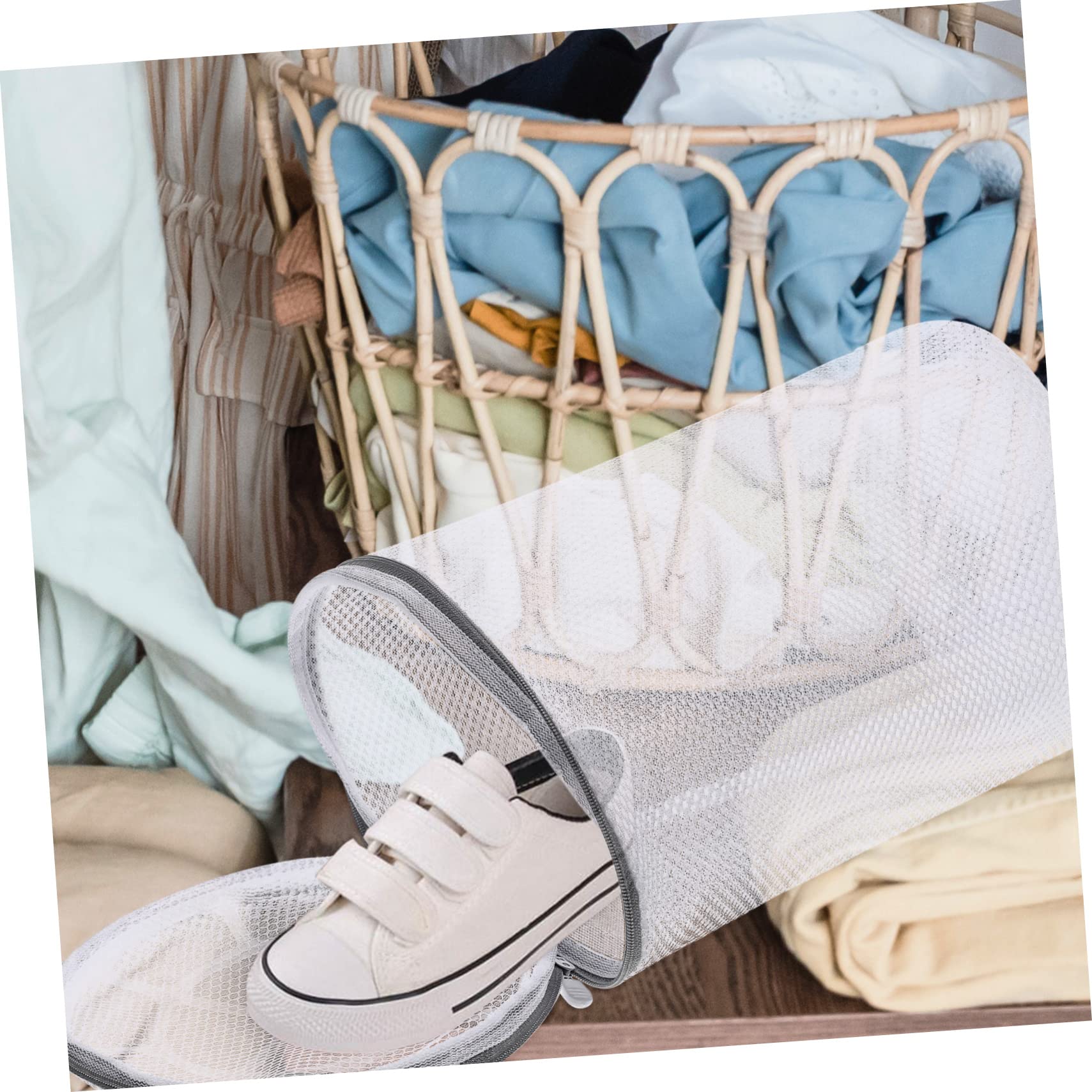 TOPBATHY 6 Pezzi Sacchetto Di Lavaggio Per Scarpe In Rete Sacchetto Di Lavaggio Lingerie Sacchetti Per Asciugatrice Per Scarpe Da Ginnastica Sacchetti Per Lavare Le Sacchetto Per