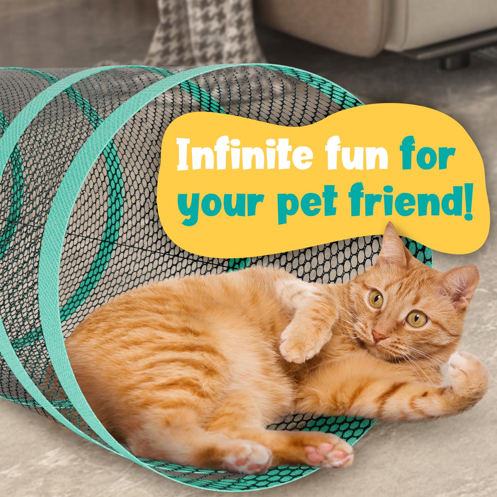 Recinto para gatos al aire libre con túnel, carpa portátil para gatos al aire libre para camping, viajes, corral exterior para gatos para animales pequeños y gatitos