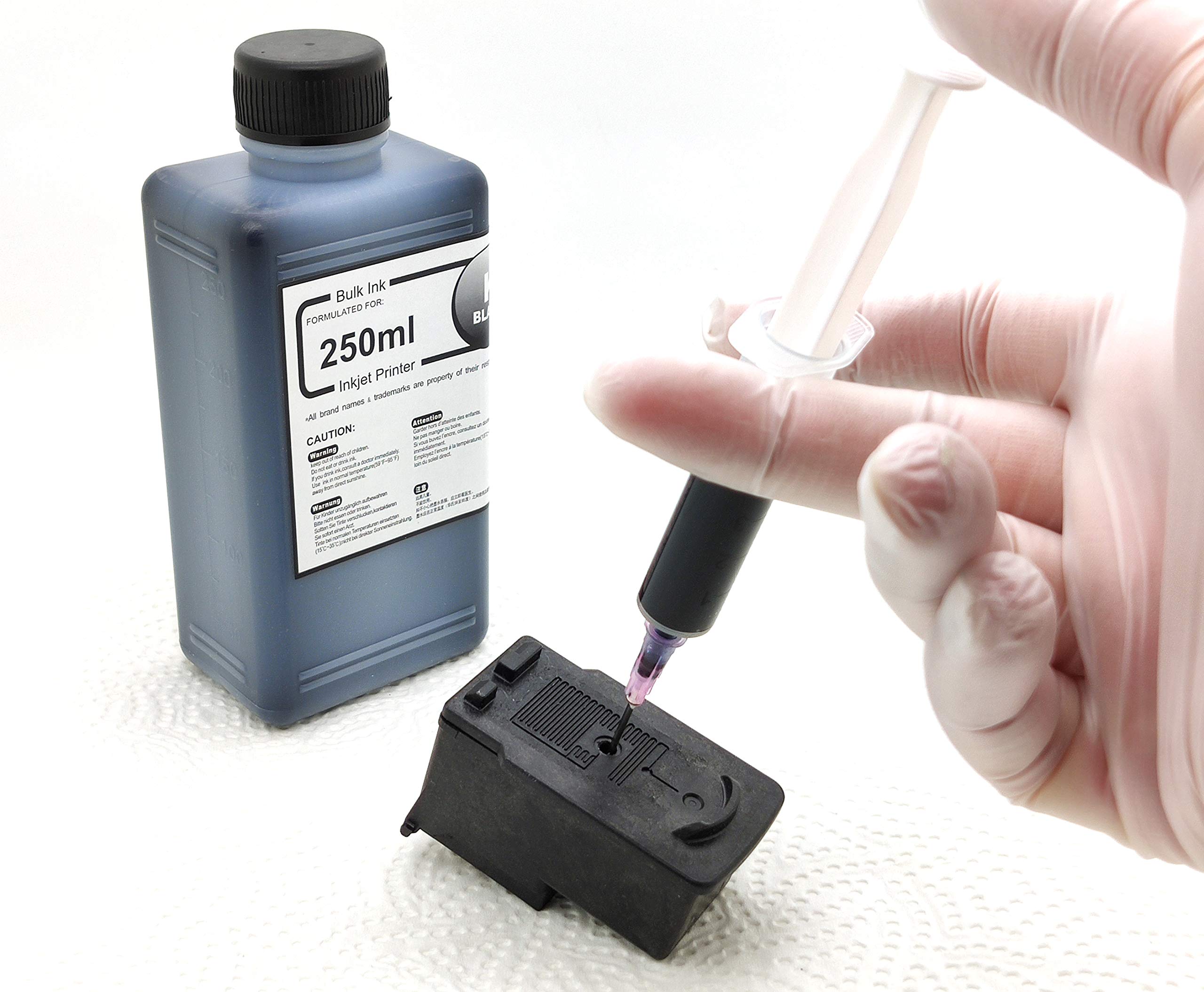 Kit di Ricarica Inchiostro 550ml – Compatibile con Cartucce Canon PG-560 CL-561 Standard e XL – Per Stampanti Canon PIXMA TS5350, TS7450, TS5351, TS5352, TS5353, TS7451, TS5355