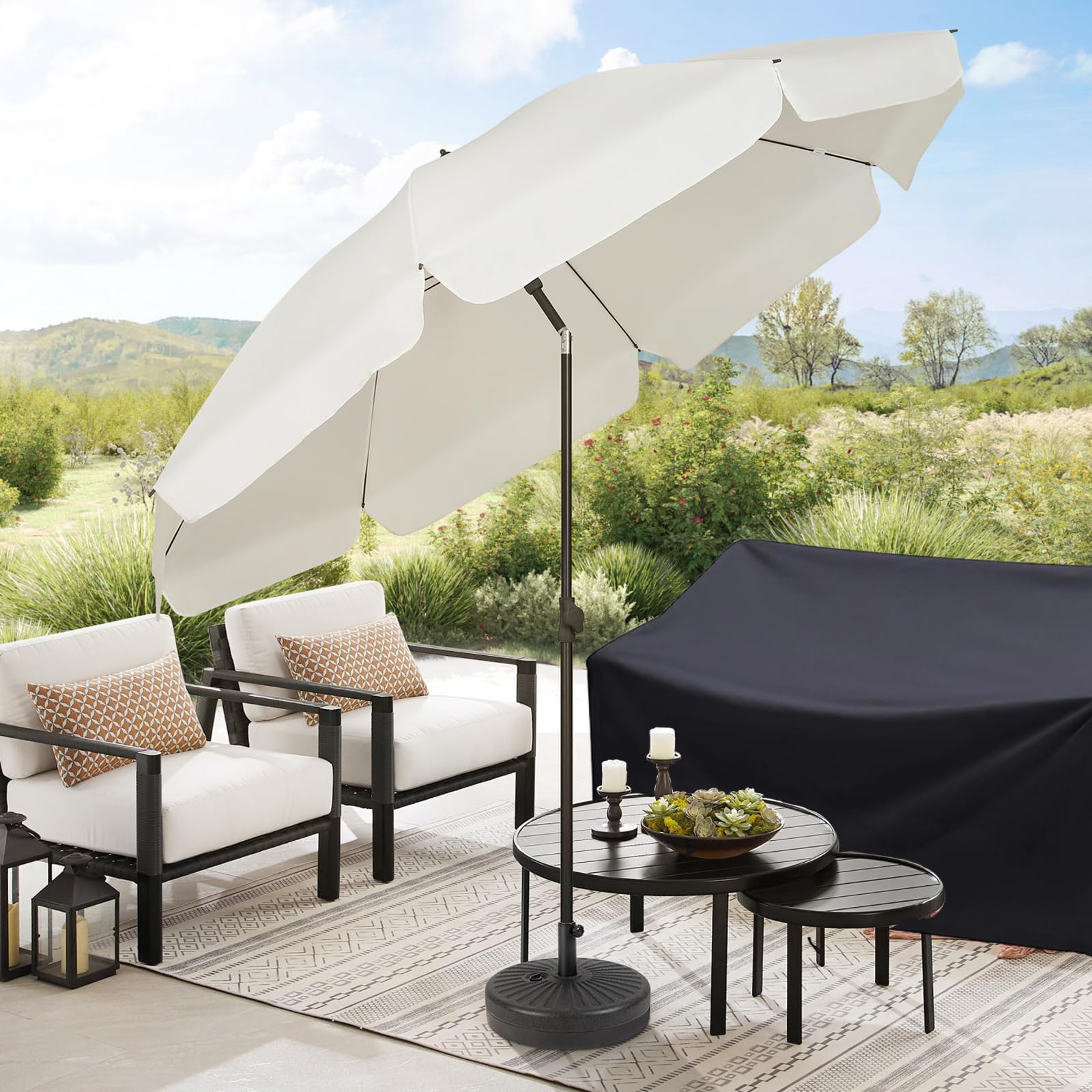 Copertura Panca Contenitore, Copri Panca 4 Posti, Copertura Divano Giardino, con Aperture di Ventilazione, per Mobili da Giardino, Balcone, Terrazza, 190×66×89cm