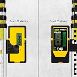 KAIWEETS LR100G Détecteur Laser, Uniquement Compatible avec KT360A, Écran LCD Double, LED Double Face, Signal Sonore Réglable, Portée Jusqu’à 60 m, Avec Pince de Fixation Stable - 5