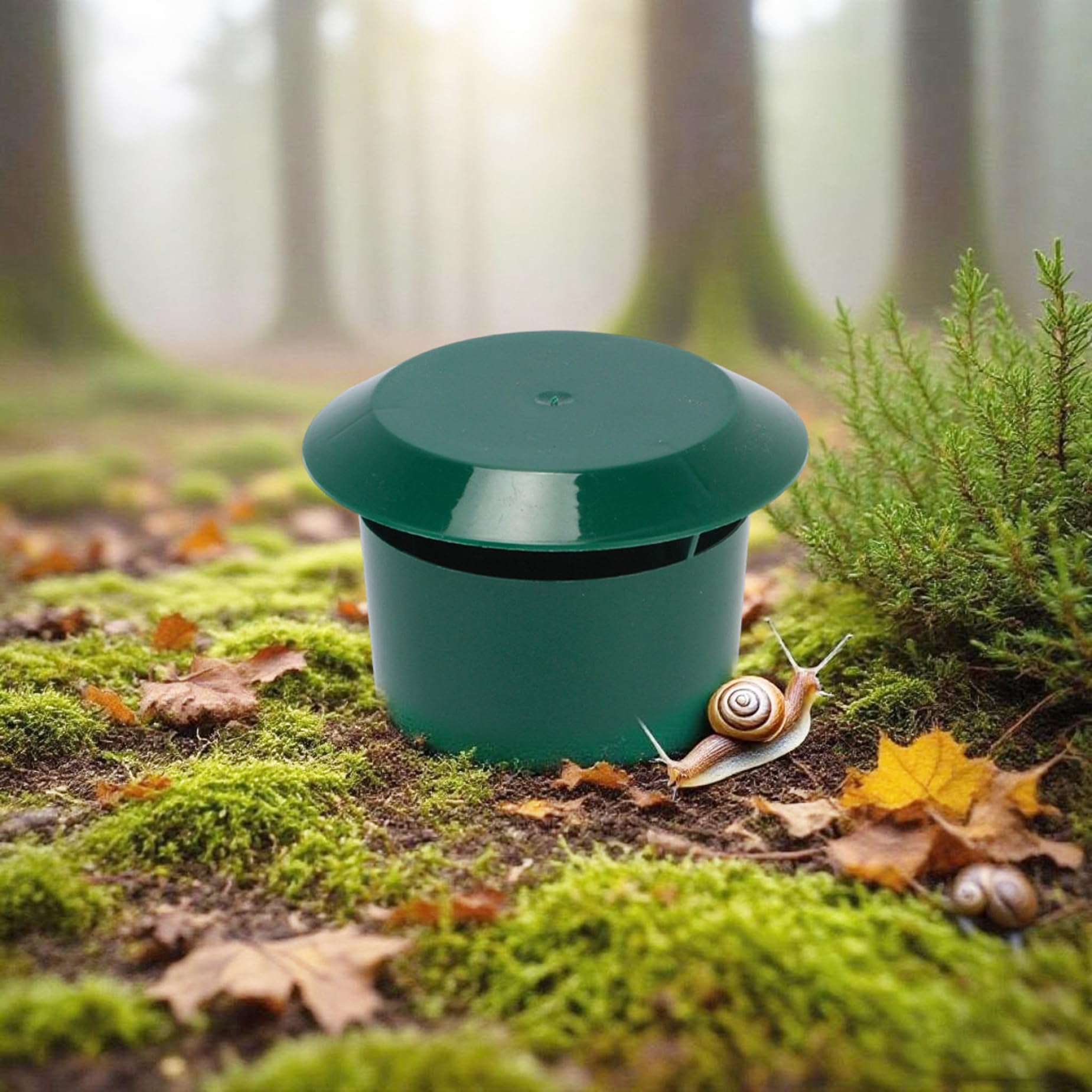 12er-Pack PP-Kunststoff-Schneckenfalle mit Deckel, Schneckenköderfänger für Garten-, Rasen- und Pflanzenschutz, Schneckenfallen, organische Schädlingsbekämpfungslösung