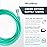 ResOne 5pk 7Ft Oxygen Supply Tubing, Crush Resistant, Standard Connectors for Nasal Cannulas, Cannula Nasal Tubing, Oxygen Concentrator - Green