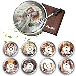 Voiture photo personnalisée Air Freshener, lecteur d'enregistrement photo personnalisé double face Air Voiture de fraicheur,Air Voiture de fraicheur pour papa, maman, meilleur ami, collègues(9pcs)