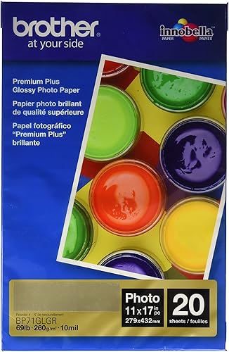 Miniatura 1 de Brother Innobella BP71GLGR, papel fotográfico brillante, tamaño libro mayor, 20 hojas