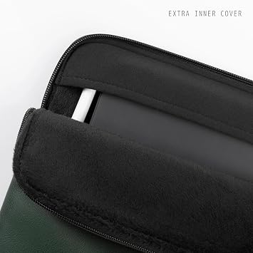 Comfyable Tablet Kılıfı iPad Pro 11 İnç M4 M2 4. / 3. Nesil 2022/2021 / iPad Air 11 M2 2024 2022 ve Akıllı/Sihirli Klavye ile Uyumlu Kalem Tutucu-PU Deri Çanta Su Geçirmez İnce Kılıf - Yeşil