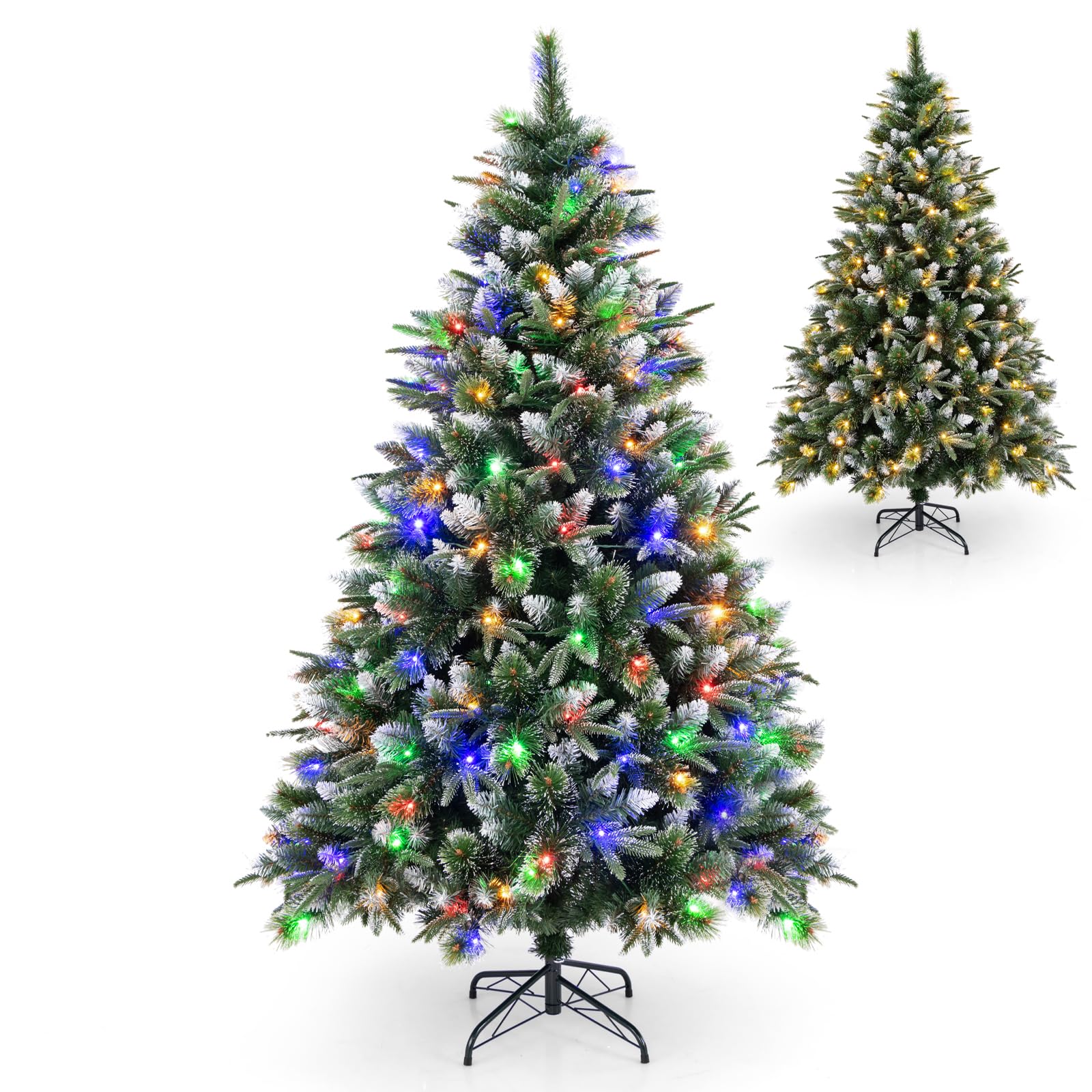 CVHfhjTG christmas tree, With LED Lights,Branch Tips and 9 Lighting Modes, Office Home Holiday(6FT)