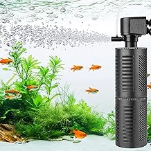 hygger 1000L/H 15W Adjustable Fish Tank Filter, Power Quiet Aquarium Filter for 110-265L Freshwater And Saltwater Aquariums