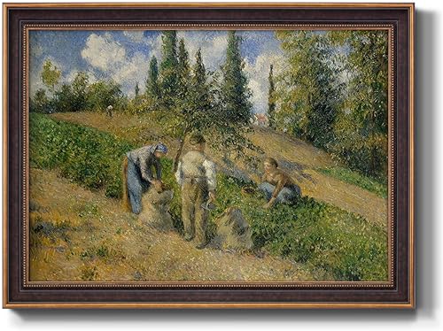 Miniatura 8 de Renditions Gallery Cuadros artísticos para pared, Boulevard Montmartre por la noche (1897), obra de arte abstracta de Camille Pissarro para El