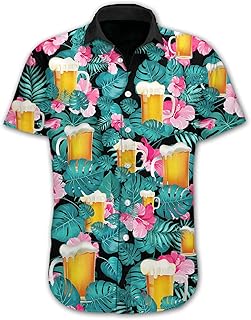 Food Juice Hawaiian Shirts for Men - Tropical Button Down Mens Hawaiian Shirts Short Sleeve Series 43