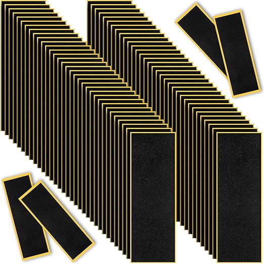 100 Pcs Fingerboard Foam Grip Tape Black Fingerboard Grip Tape 36 x 110 mm Foam Grip