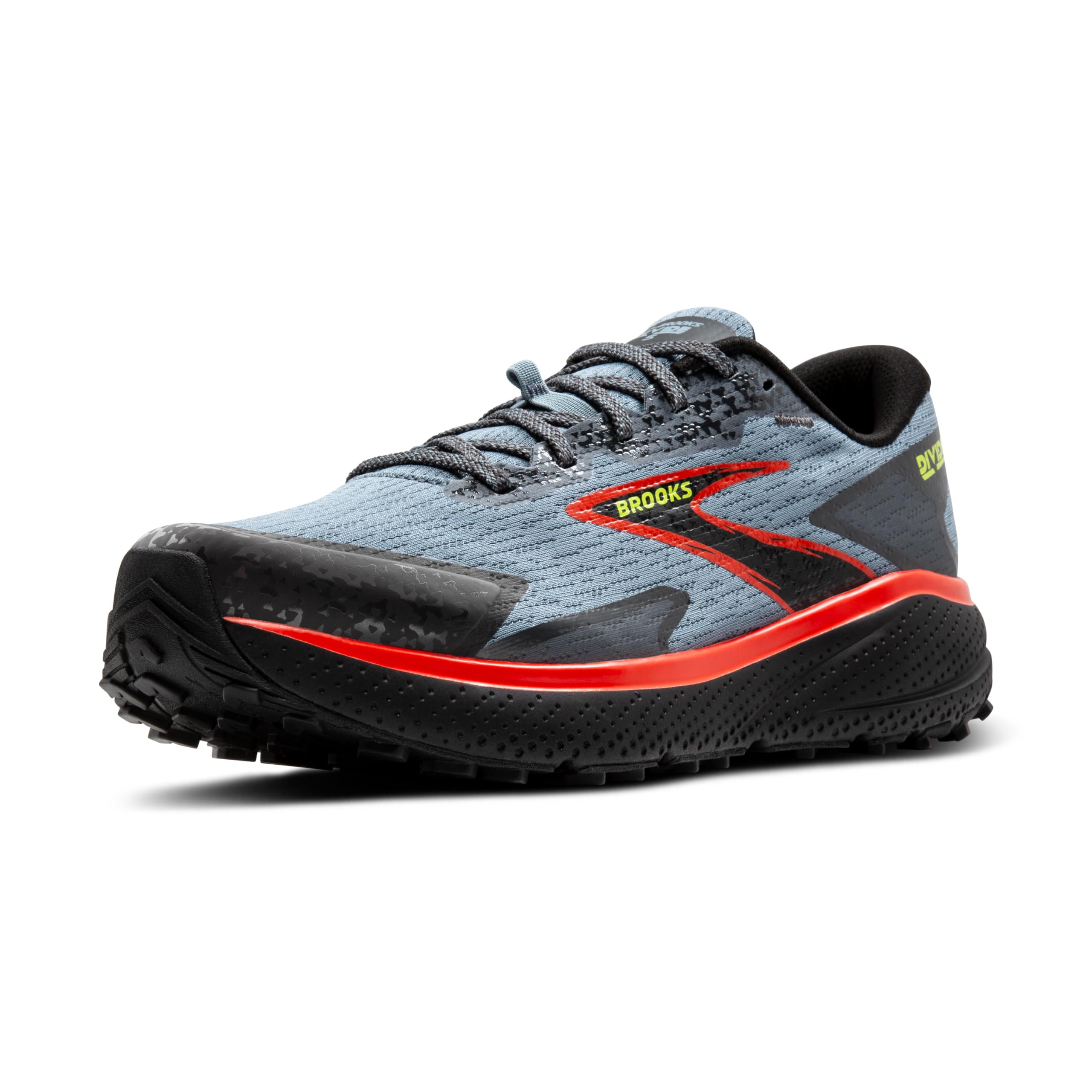 Brooks Divide 5 mens Sneaker 45.5 EU Citadel/Ebony/Lime