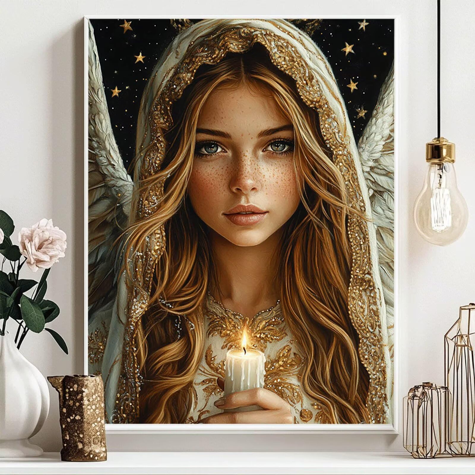 Diamentowe zestawy artystyczne do świec dla dorosłych, 5D damskie zestawy do malowania diamentami dla początkujących, DIY, pełne wiercenie, kryształ, sztuka i rzemiosło dla dzieci, sztuka ścienna