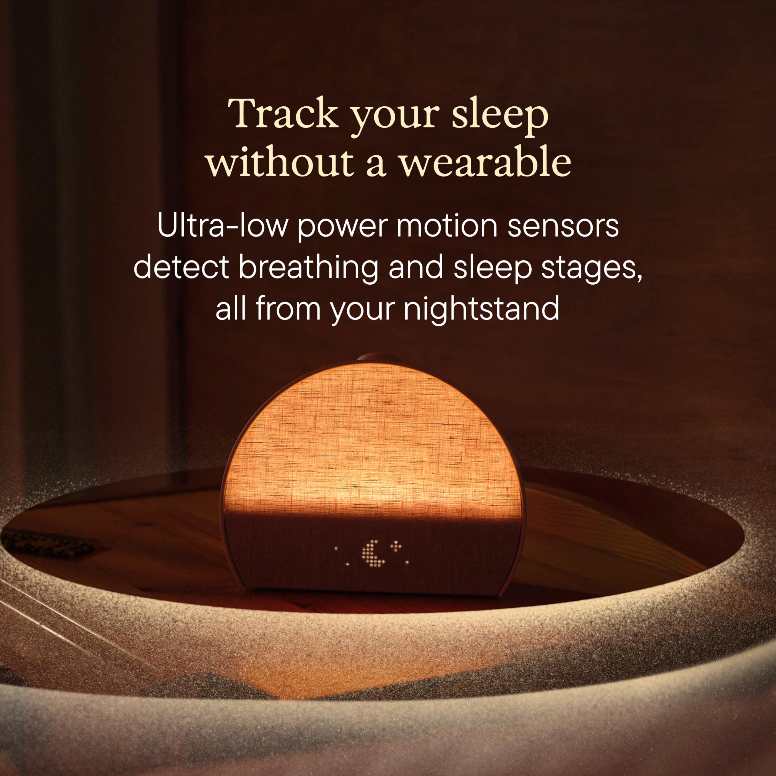 Hatch Sleep Clock, Contactless Sleep Tracker, Personalized Insights, Greige — Amazon image 4