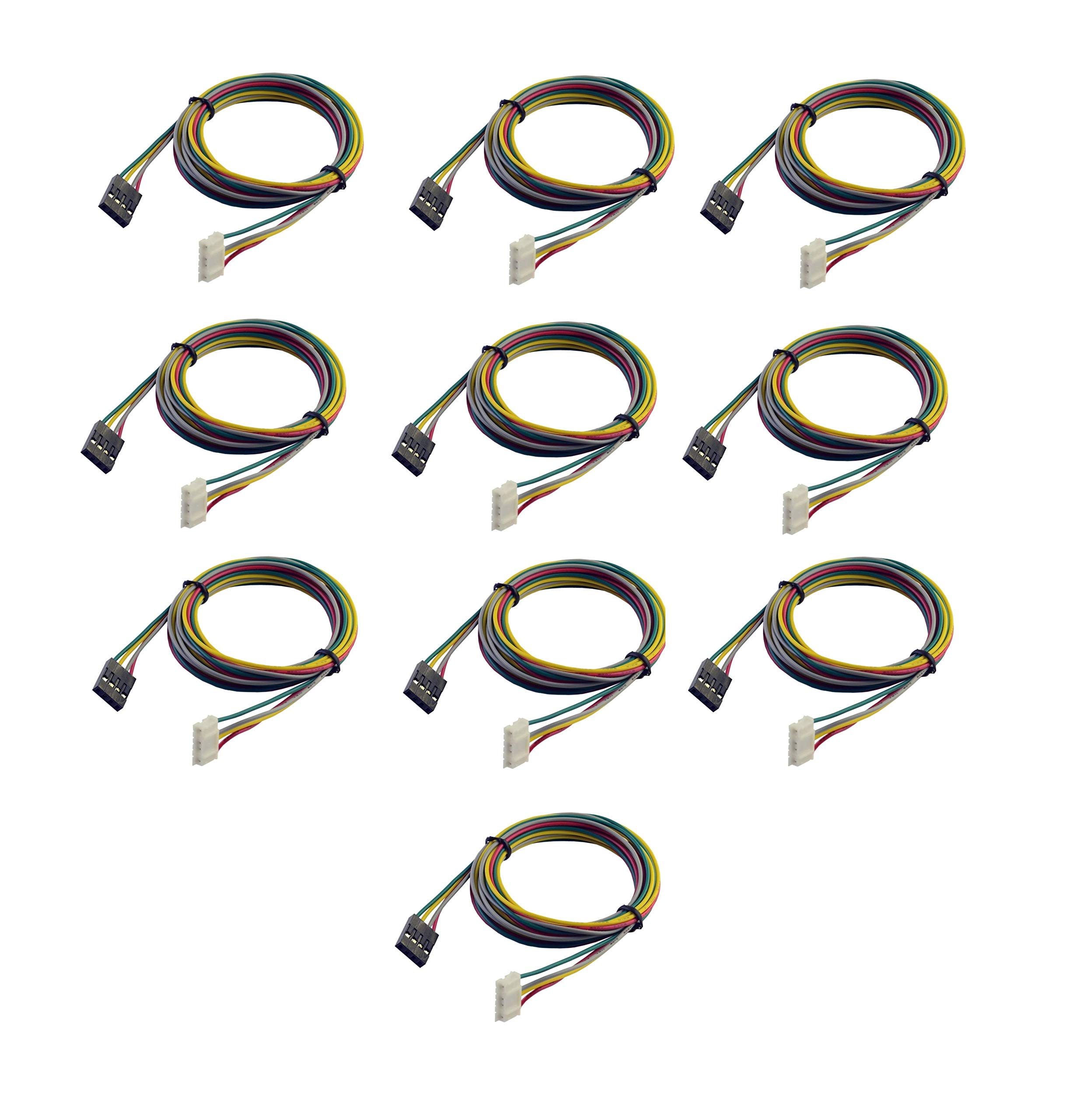 Invento 10pcs 1mtr Nema 17 6pin XH2.54 to 4pin dupont connector stepper motor 3d printer-picture-27