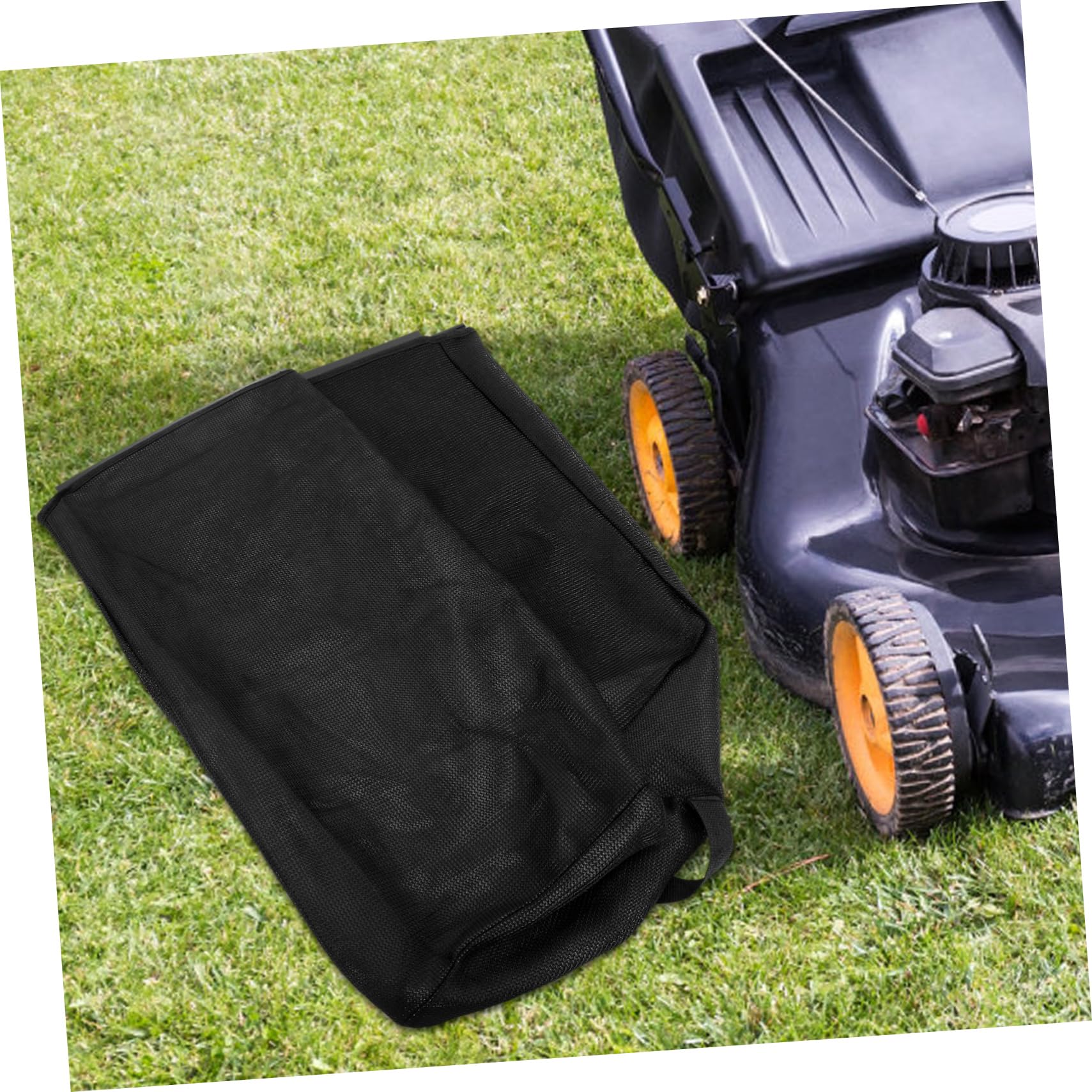 SUPVOX Sacco Raccoglierba per Tosaerba e Trattorino, in Nylon Nero, Resistente e Facile da Smontare, per Cortile e Giardino