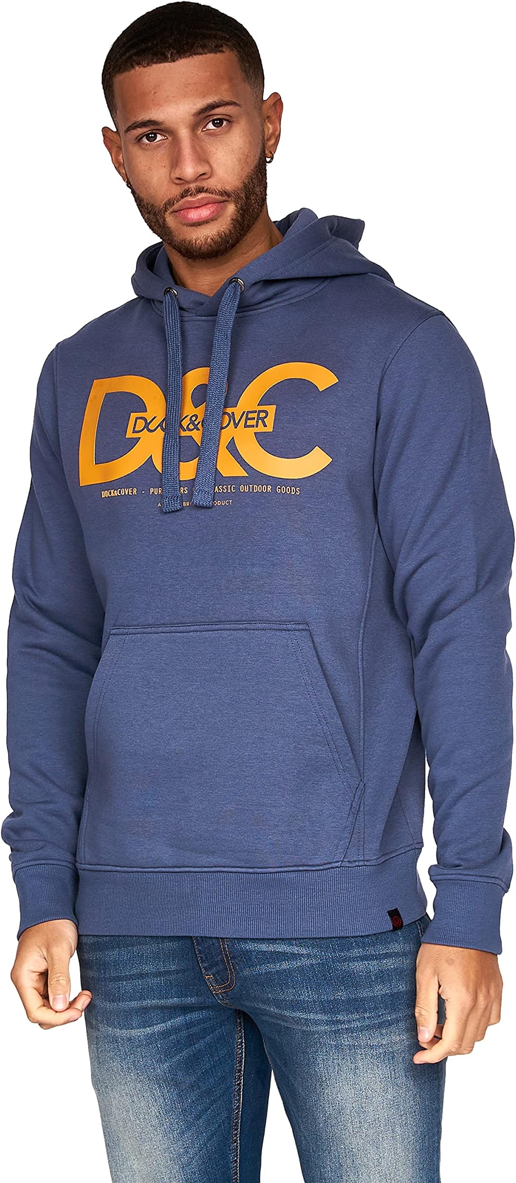 Duck and CoverMens Casual Hoodie Classic Graphic Hooded Jumper Long Sleeve Sweatshirt