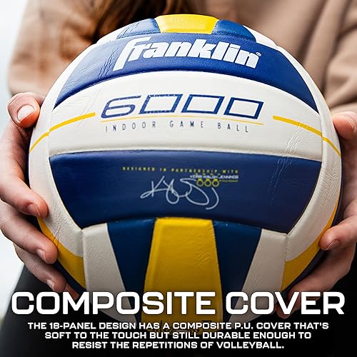 Miniatura 4 de Franklin Sports Indoor Training + Match Volleyballs - Premium 9000 + 6000 Official Size Adult + Youth Volleyballs - Composite Cover Indoor