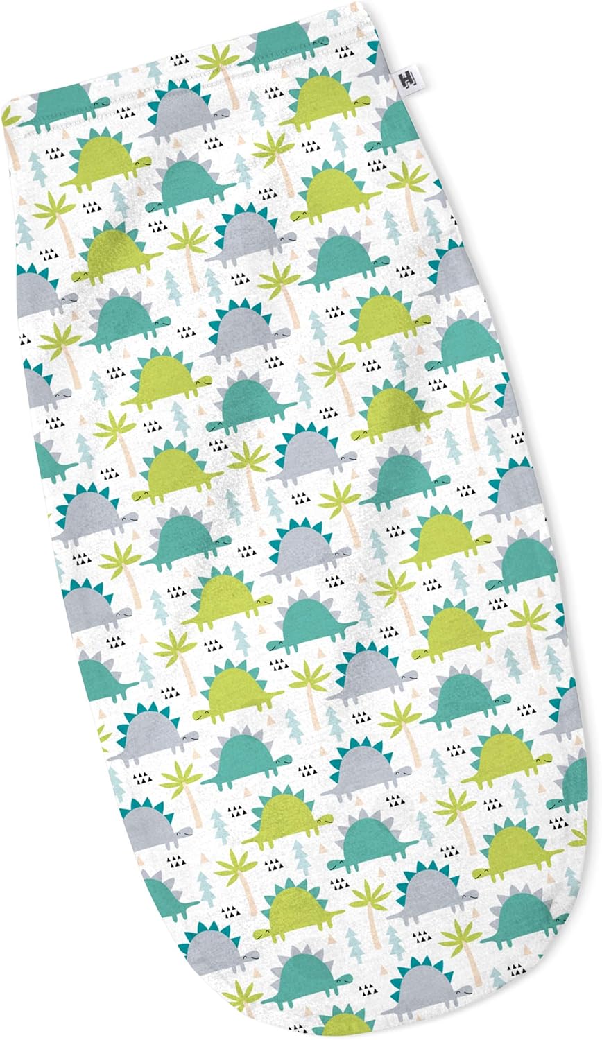 Henry Hunter Baby Swaddle Sack | The Simple Swaddle | Soft Stretchy Cotton Swaddles for Newborns | Baby Swaddles 0-3 Months, Swaddle Blankets for Baby Boy, Pack of 3, Dinosaur | Shark | Light Heather - Image 4