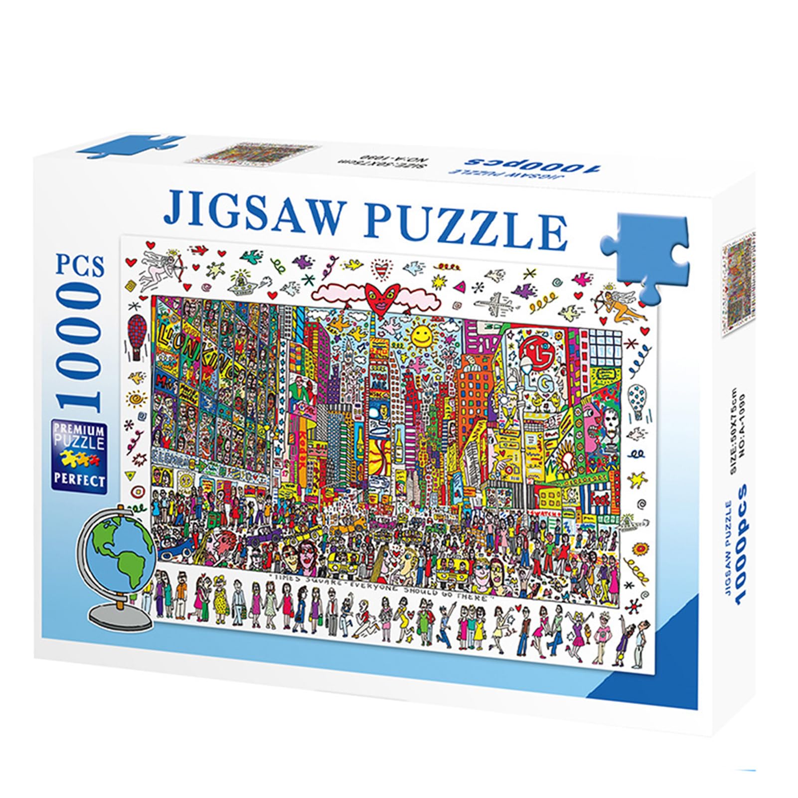 Tuzsocr Jigsaw Puzzles 1000 Pieces for Adults,Family Activity Jigsaw Puzzles Educational Games,for Adults & Kids Age 12 Years Up (Bustling Metropolis)